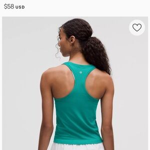 Lululemon Women's Teal Blue swiftly tech tank size 6